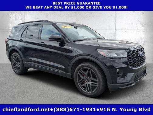 Black 2025 Ford Explorer ST-Line