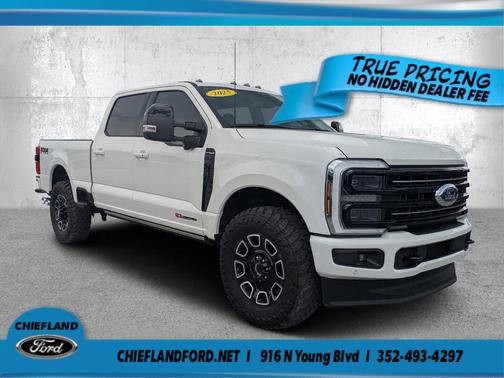 Star White 2025 Ford F-350 Platinum