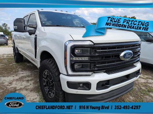 Star White 2025 Ford F-350 Platinum