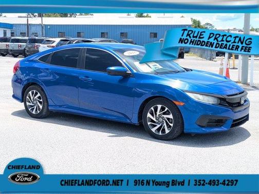 Blue 2016 Honda Civic EX