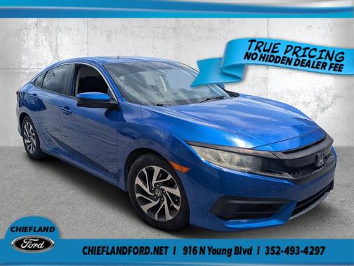 Blue 2016 Honda Civic EX