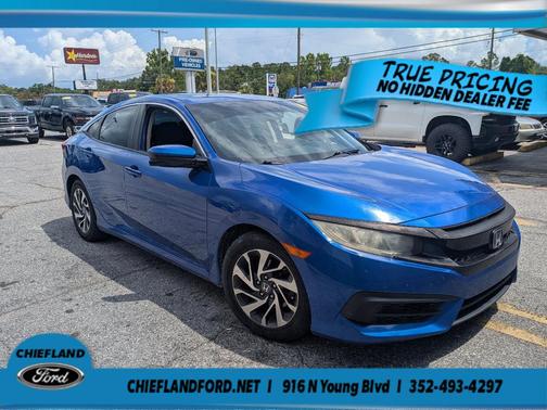 Blue 2016 Honda Civic EX