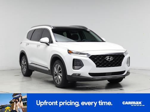 White 2019 Hyundai SANTA FE Ultimate
