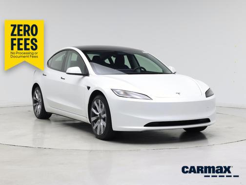 White 2025 Tesla Model 3 Long Range
