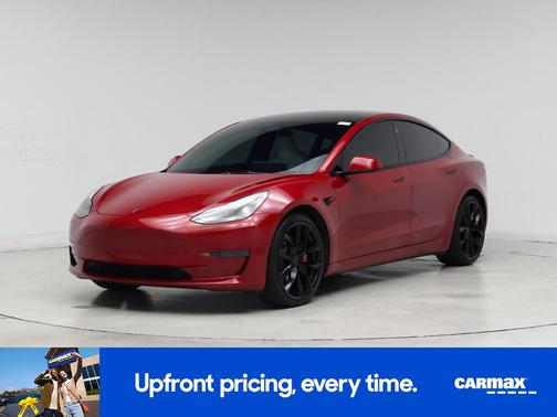 Red 2022 Tesla Model 3 Performance
