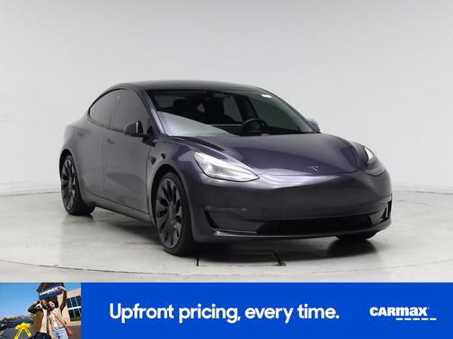 Gray 2021 Tesla Model 3 Performance