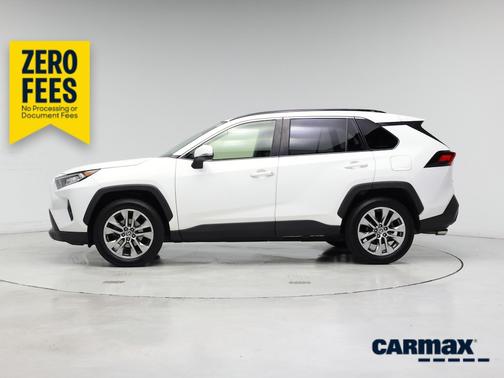 White 2019 Toyota RAV4 XLE Premium