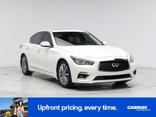 White 2020 INFINITI Q50 Luxe