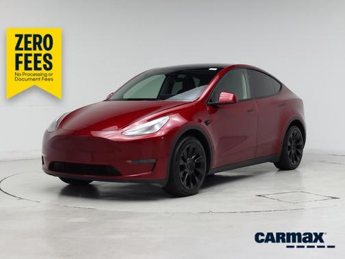 Red 2024 Tesla Model Y Long Range