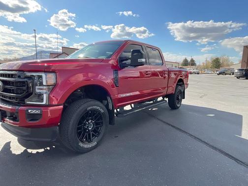 Red 2022 Ford F-350 Lariat Super Duty