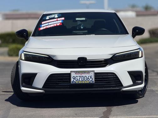 Platinum White Pearl 2023 Honda Civic Sport