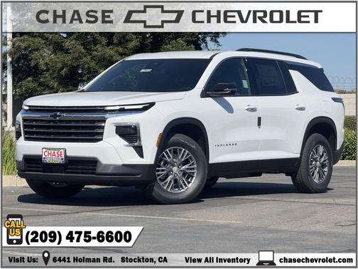 Summit White 2026 Chevrolet Traverse LT