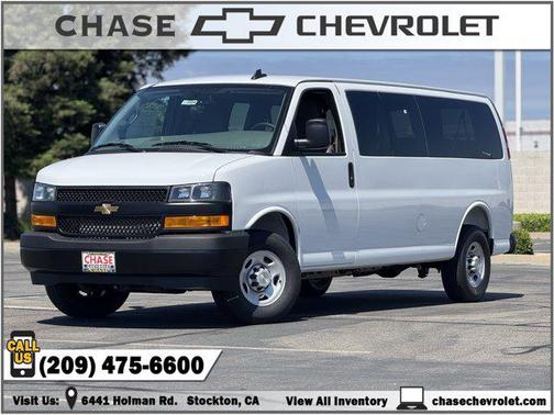 Summit White 2026 Chevrolet Express 3500 3500 Extended Wheelbase, LS, RWD