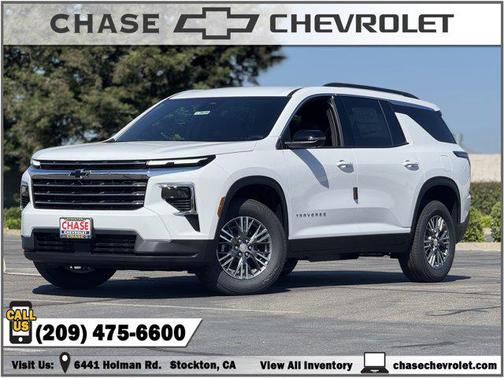 Summit White 2026 Chevrolet Traverse LT