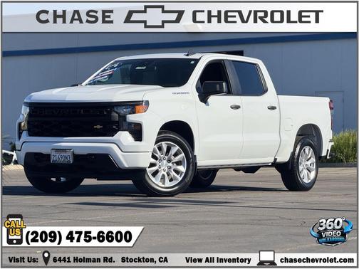 Summit White 2022 Chevrolet Silverado 1500 Custom