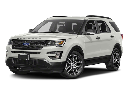 White Platinum Metallic Tri-Coat 2016 Ford Explorer Sport
