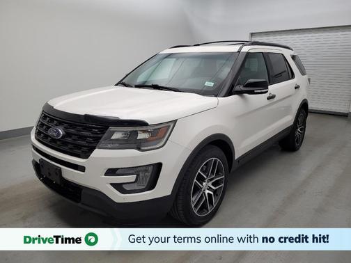 White Platinum Metallic Tri-Coat 2016 Ford Explorer Sport
