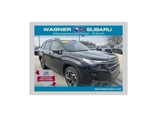 Crystal Black Silica 2025 Subaru Forester Hybrid Limited