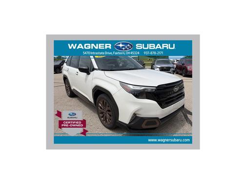 Crystal White Pearl 2025 Subaru Forester Sport