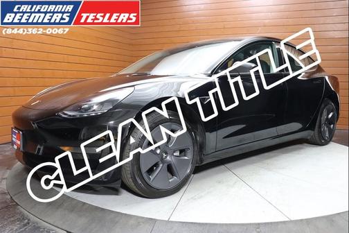 Solid Black 2022 Tesla Model 3 Standard Range