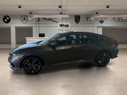 Modern Steel Metallic 2021 Honda Civic Sport