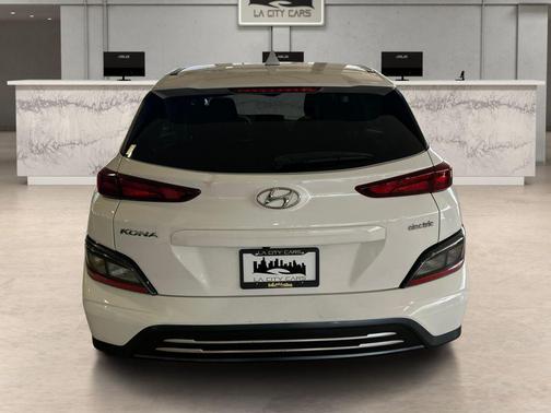 Lunar White 2023 Hyundai KONA EV SEL