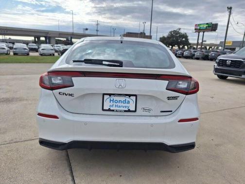 Platinum White Pearl 2026 Honda Civic Hybrid Sport Touring