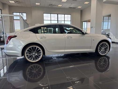Crystal White Tri-Coat 2025 Cadillac CT5 Premium Luxury AWD