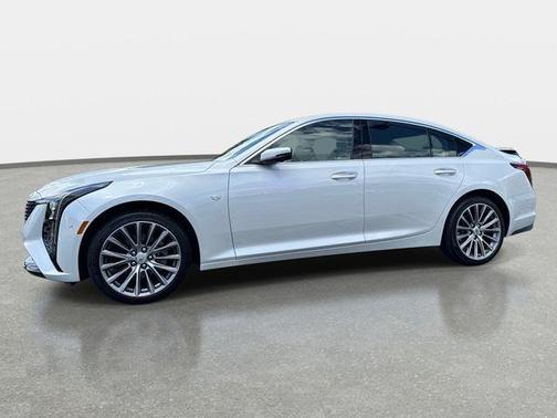 Crystal White Tri-Coat 2025 Cadillac CT5 Premium Luxury AWD
