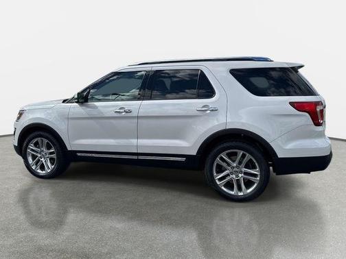 White Platinum Clearcoat Metallic 2017 Ford Explorer Limited