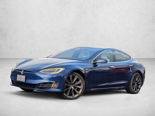 Deep Blue Metallic 2021 Tesla Model S Long Range Plus