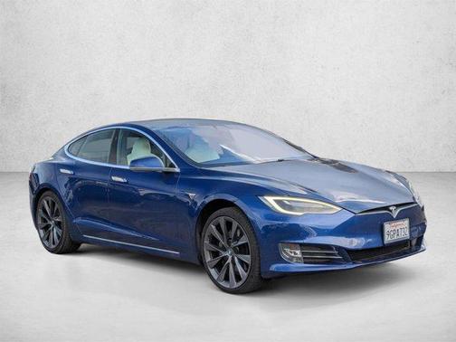 Deep Blue Metallic 2021 Tesla Model S Long Range Plus