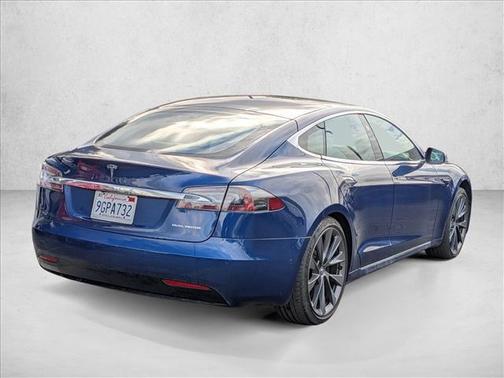 Deep Blue Metallic 2021 Tesla Model S Long Range Plus