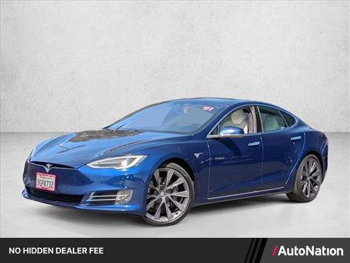 Deep Blue Metallic 2021 Tesla Model S Long Range Plus