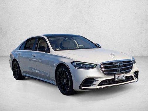 White 2023 Mercedes-Benz S-Class 4MATIC
