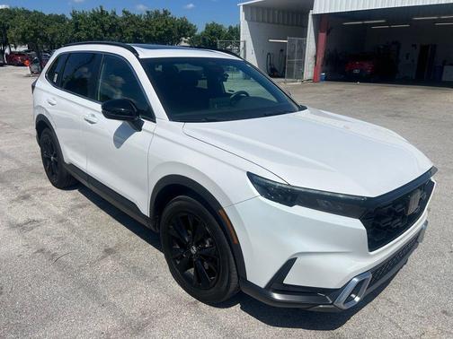 Platinum White Pearl 2023 Honda CR-V Hybrid Sport Touring