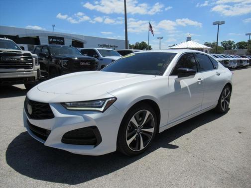 White 2024 Acura TLX Technology