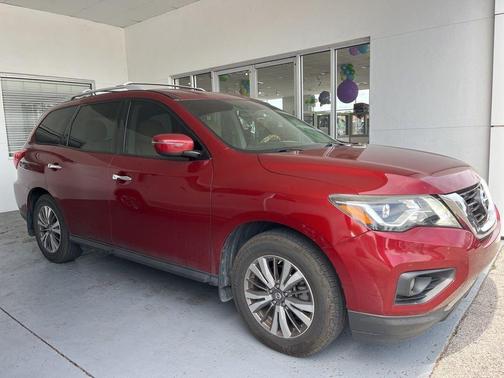 Scarlet Ember 2018 Nissan Pathfinder SV