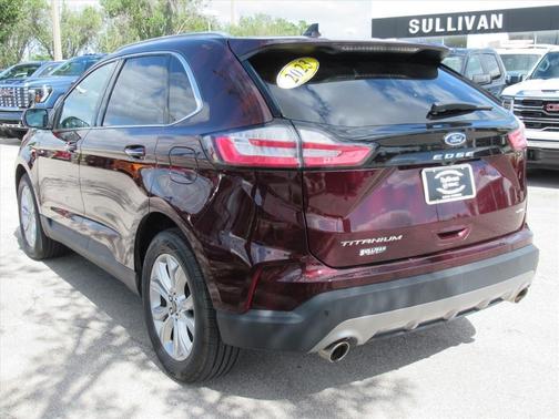 Burgundy 2023 Ford Edge Titanium