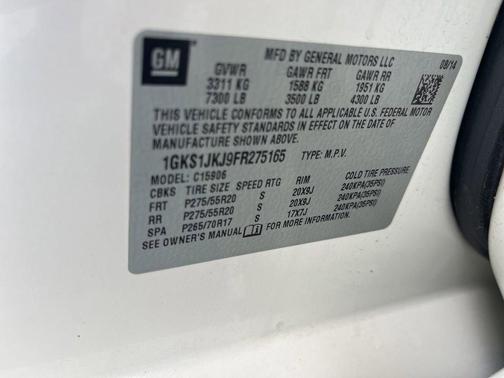 White Diamond Tri-Coat 2015 GMC Yukon XL 1500 Denali