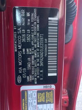 Currant Red 2020 Kia Rio S