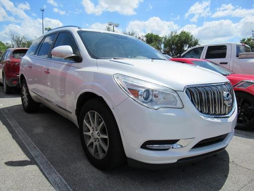 White Frost Tri-Coat 2017 Buick Enclave Leather