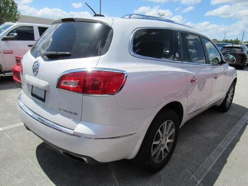 White Frost Tri-Coat 2017 Buick Enclave Leather