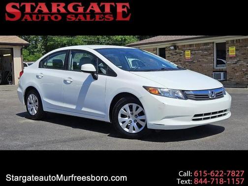 Taffeta White 2012 Honda Civic LX