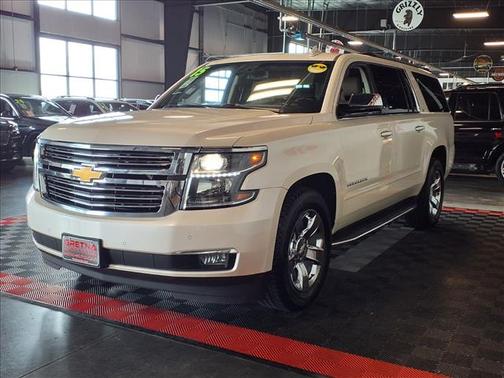White Diamond Tricoat 2015 Chevrolet Suburban 1500 LTZ