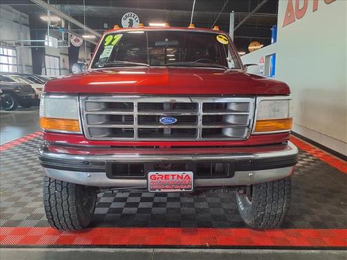 RED 1997 Ford F-350 XL Crew Cab