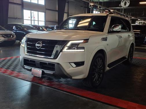 Aspen White TriCoat Pearl 2022 Nissan Armada Platinum 4WD