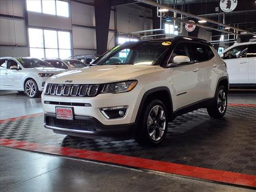 Pearl White Tri-Coat 2018 Jeep Compass Limited