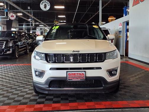 Pearl White Tri-Coat 2018 Jeep Compass Limited