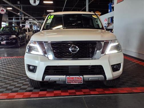 Pearl White 2018 Nissan Armada Platinum